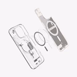 Spigen Ultra Hybrid Zero One (MagFit) mobile phone case 17.5 cm (6.9") Cover Titanium, Transparent, White