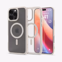 Spigen Ultra Hybrid (MagFit) mobile phone case 17.5 cm (6.9") Cover Beige, Transparent