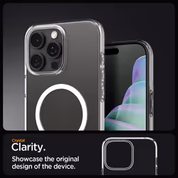 Spigen Liquid Crystal MagFit iPhone 16 Pro Max Case Crystal Clear