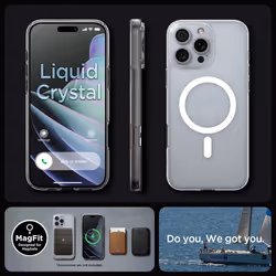 Spigen Liquid Crystal MagFit iPhone 16 Pro Max Case Crystal Clear
