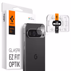 Spigen Google Pixel 9 Pro Camera Lens Protector EZ Fit GLAS.tR Optik 2PCS, Google, Google Pixel 9 Pro (2024), Dust resistant, ...
