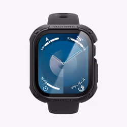 Spigen Tough Armor, Case, Smartwatch, Black, Apple, Apple Watch 10 (46mm), Polycarbonate (PC), Thermoplastic polyurethane (TP ...