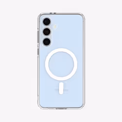 Spigen Ultra Hybrid Metal Ring (MagFit) Galaxy S24 FE Case White, Cover, Samsung, Galaxy S24 FE, 17 cm (6.7"), Transparent, W ...