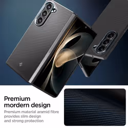 Spigen Air Skin Aramid Galaxy Z Fold 6 Case Black