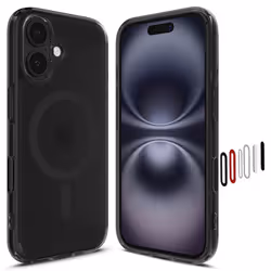 Spigen iPhone 16 Case Ultra Hybrid T (MagFit) Frost Black Case / Graphite Ring