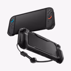 Spigen Rugged Armor Nintendo Switch 2 Case Matte Black, Cover, Nintendo, Black, Thermoplastic polyurethane (TPU), Nintendo Sw ...