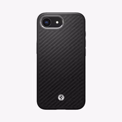 Spigen Enzo Aramid iPhone 16e Case Matte Black, Cover, Apple, iPhone 16e, 15.5 cm (6.1"), Black