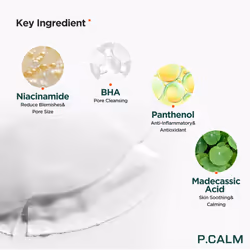P.CALM UnderPore Facial Sheet Mask (Pack of 5) | Vegan Moisturizing Daily Facial Treatment Mask for Sensitive Skin | Korean Sincare