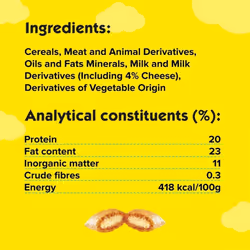 Dreamies Cat Treats Variety Pack, Snacks with Chicken, Salmon and Cheese, 12 Pouches of 60 g
