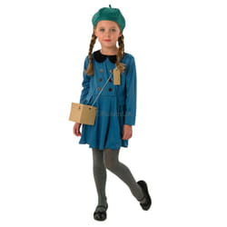 Small Girls Evacuee Girl Costume -  evacuee costume ww2 fancy dress kids girl child 1940s book week world war history ww1