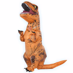 Kids Official Jurassic World Inflatable T-Rex Dinosaur Costume