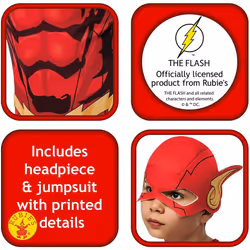 Rubie's DC Comics The Flash, Children Costume - Medium( 5-7 years)
