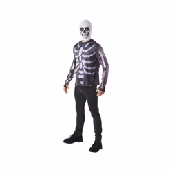 Rubies Fortnite Skull Trooper Adult Costume Top & Hood Mens - Medium