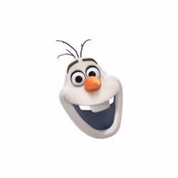 costume mask Olaf Frozen 2 junior cardboard white