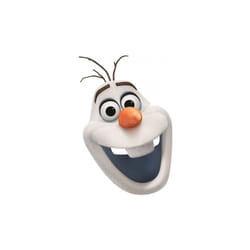 costume mask Olaf Frozen 2 junior cardboard white