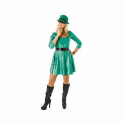 Dc Classic Female Riddler Batman Movie Fancy Dress Costume Womens - Medium