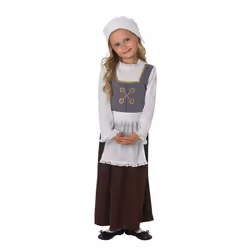 Kids Tudor Girl Costume Small