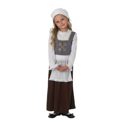 Kids Tudor Girl Costume Small