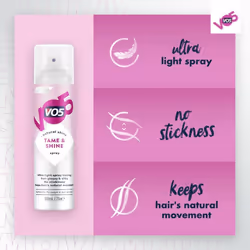 VO5 Hair Spray With Heat Defence, Tame & Shine 100ml - 4 Pack