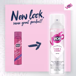 VO5 Hair Spray With Heat Defence, Tame & Shine 100ml - 4 Pack