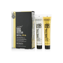 Fashion Collection Metal Fix 08 Metallic Liquid Pomade (For Runway-Ready Silver and Gold Effects) - 2x20ml-0.68oz