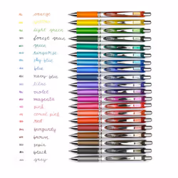 Pentel BL77 EnerGel 0.7mm Retractable Liquid Gel Roller Pen - Orange Ink (BL77-F)