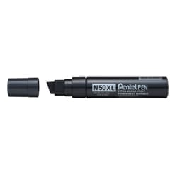 Pentel N50XL permanent marker Chisel tip Black 6 pc(s)