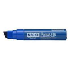Pentel N50XL permanent marker Chisel tip Blue 6 pc(s)