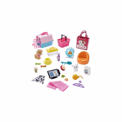 Barbie Doll (11.5-in Blonde) and Pet Boutique Playset with 4 Pets, Color-Change Grooming Feature and Accessories, Great Gift for 3 to 7 Year Olds