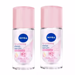 40ml x 2 Nivea Brightening Deep Serum Hokkaido Rose Deodorant Roll-on