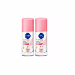 40ml x 2 Nivea Brightening Deep Serum Sakura + Vit C Deodorant Roll-on