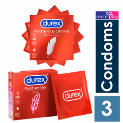 12 x Durex Fetherlite Thin Condoms ( 4 x Pack 3 ) Ultra Sensitive