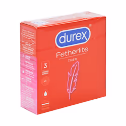 12 x Durex Fetherlite Thin Condoms ( 4 x Pack 3 ) Ultra Sensitive