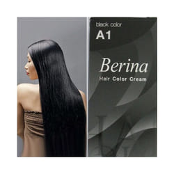 Berina A1 Black Hair Colouring Permanent Hair Dye Intense Black