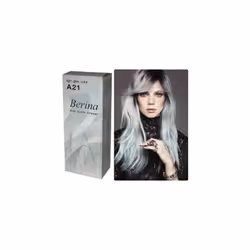 2 x Berina A21 Grey Silver HAIR DYE COLOUR Cream