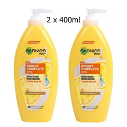 Garnier Body Lotion Bright Complete Extra Moisturising 2 x 400ml
