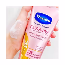 2 x Vaseline Healthy Bright Gluta-Hya Serum Dewy Radiance Body Lotion 300ml