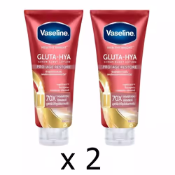 2 x 300ml Vaseline Healthy Bright Gluta-Hya Pro-Age Restore Lotion