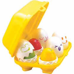TOMY Toomies Hide and Squeak Eggs, Educational Shape Sorter Baby, Toddler & Kids