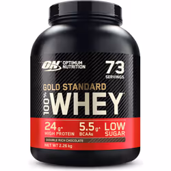 Optimum Nutrition Gold Standard Whey Muscle Building Recovery Protein Powder Glutamine BCAA Amino Acids Rich Chocolate Flavou ...