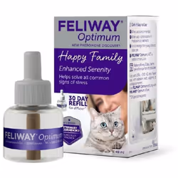 Feliway Optimum 30 Day Refill | 48ml Feliway Optimum Refill For Plug In Anxiety Relief Pheromone Diffuser For Cat
