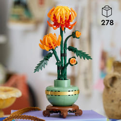 LEGO Icons Chrysanthemum Flower Building Set, Creative Model Kit for Adults to Build, Artificial Plant Gift for Women, Men, Her or Him