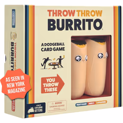 Throw Throw Burrito by Exploding Kittens - 2-6 Players - Ages 7+ - 15 Minutes to Play Dodgeball Card Game Party Game Family G ...