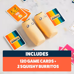 Throw Throw Burrito by Exploding Kittens - 2-6 Players - Ages 7+ - 15 Minutes to Play Dodgeball Card Game Party Game Family Game Night