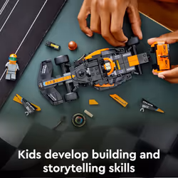 EGO Speed Champions 2023 McLaren Formula 1 Race Car Toy for 9 Plus Year Old Kids, Boys & Girls who Love Independent Play, Buildable Vehicle Model Set