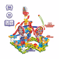 VTech Marble Rush Adventure Park Challenge, Construction Toys for Kids with 10 Marbles and