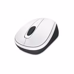 Microsoft Wireless Mobile Mouse 3500, BlueTrack, RF Wireless, 1000 DPI, Black, White