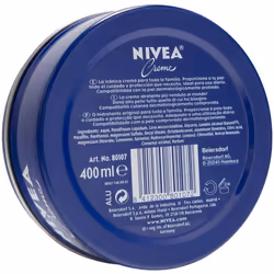 NIVEA Creme (400ml), Moisturising Skin Cream, Intensively Caring Face Cream, All Purpose Body Cream for the Whole Family