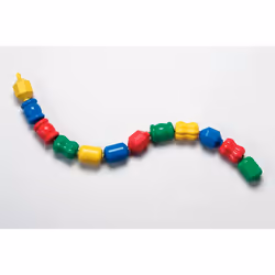 Fisher-Price Snap Lock Bead Shapes, 12 Colorful Beads
