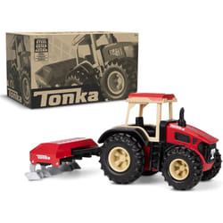 Tonka Farm Tractor & Plough - Steel Classics Farm Toy 06221